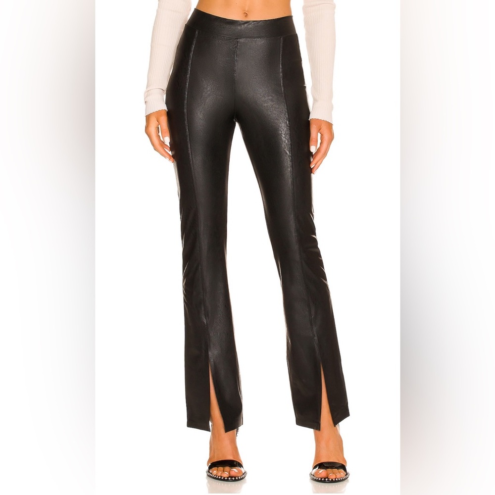 Commando Faux Leather Slit Front Pant Size XS